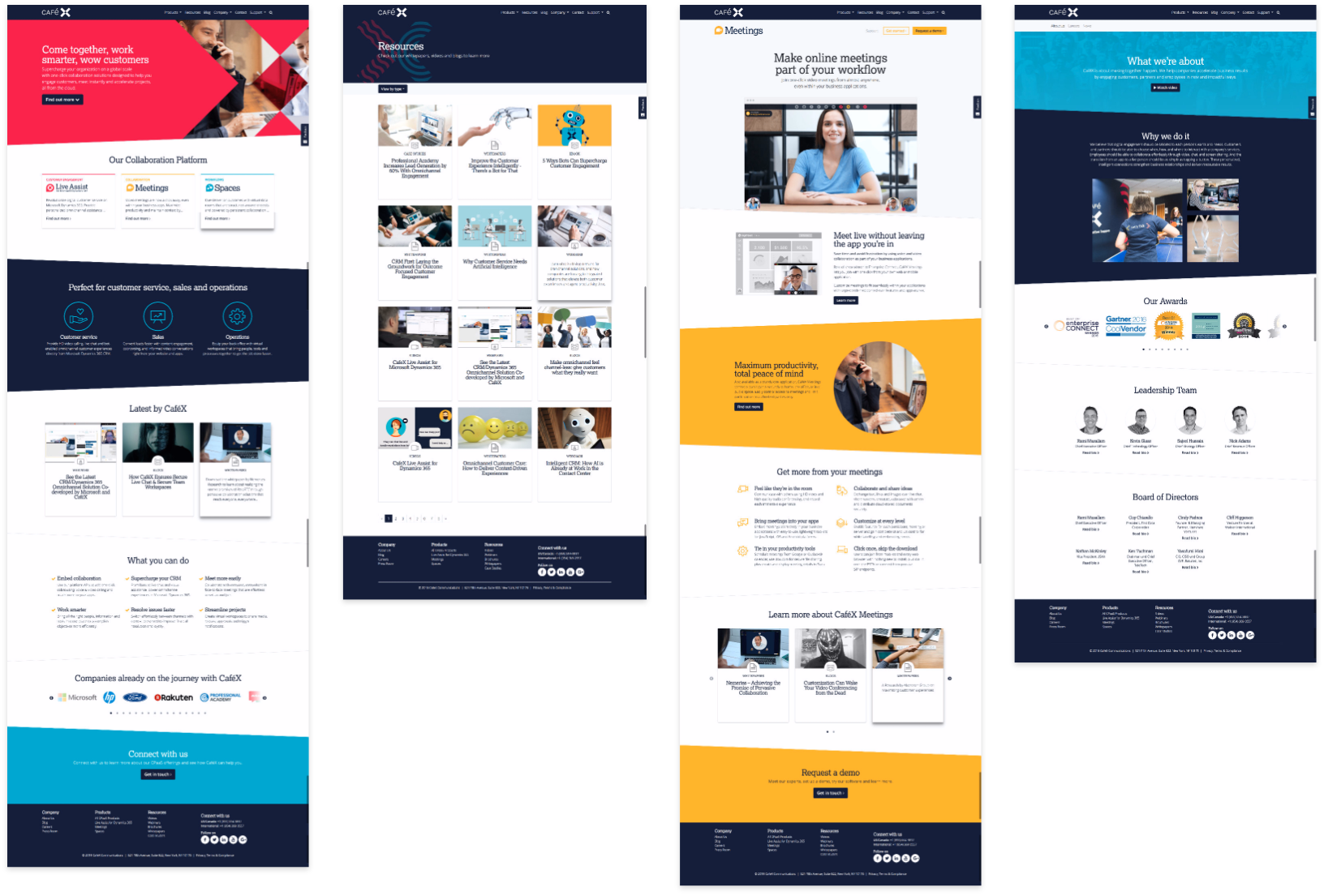 CafeX Website Redesign New